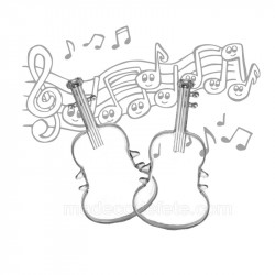Contenants dragées musique guitare