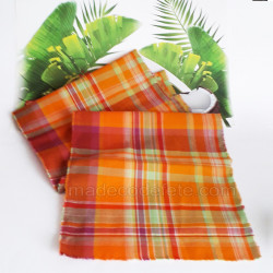 Chemin de table madras orange