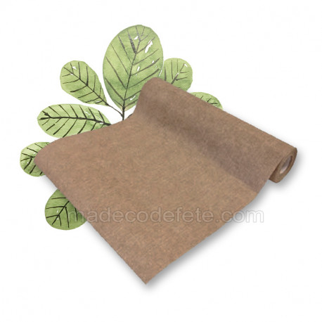 Chemin de table intissé taupe