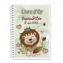 Livre d'or personnalisé lion