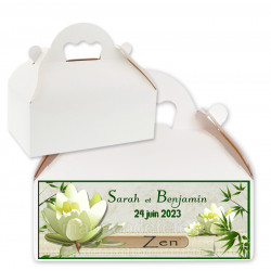 Boîte à surprise zen lotus blanc