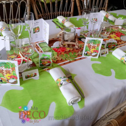 Sets de table feuille tropicale x 4