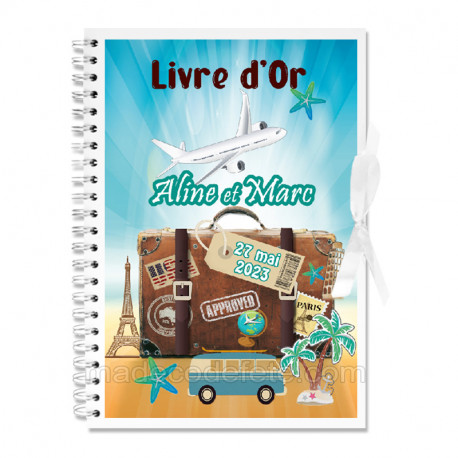 Livre d'or valise voyages
