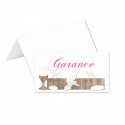 Porte-nom calice rose (lot de 24)