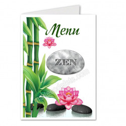 Menu zen lotus fuchsia