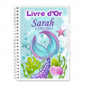 Livre d'or personnalisé sirène
