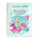 Livre d'or personnalisé petite sirène
