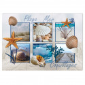 Set de table plage, mer et coquillages