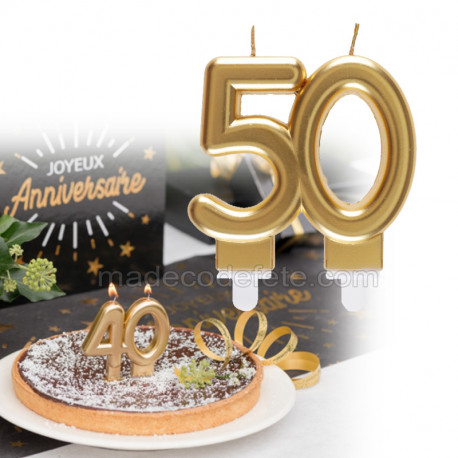 Bougie anniversaire adulte 50 ans