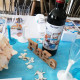 Etiquettes bouteilles plage mer déco table