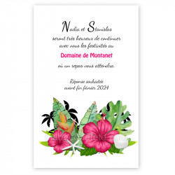 Encart repas hibiscus bananier