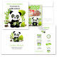 Faire-part naissance petit panda texte