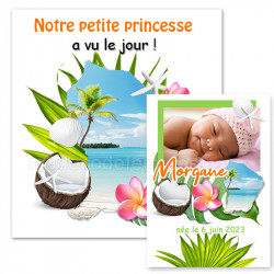 Faire-part naissance Guyane