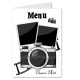 Menu photographie noir et blanc