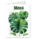 Menu feuilles monstera