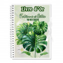 Livre d'or personnalisé feuilles monstera