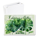 Urne personnalisée feuilles monstera