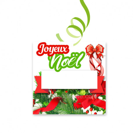 10 étiquettes joyeux noël houx