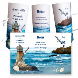 Menu cylindre mer phare