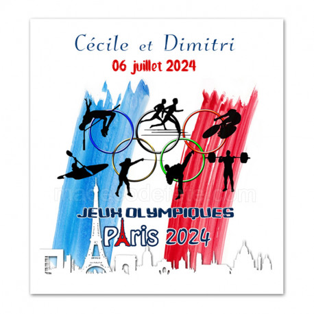 Faire-part Jeux Olympiques Paris 2024