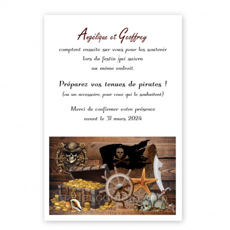 Encart repas ambiance pirates