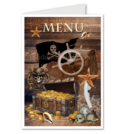 Menu thème des pirates