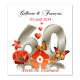 Faire-part noces de diamant 60