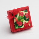 Boite dragées fleur hibiscus