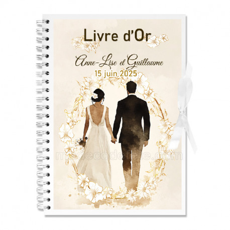 Livre d'or mariage bohème