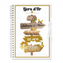 Livre d'or personnalisé Noces d'Or