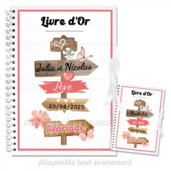 livre d'or personnalisé pancartes