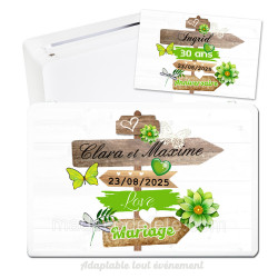 Urne poteau pancartes