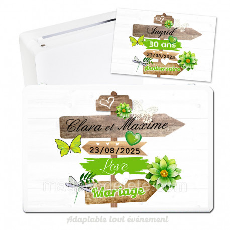 Urne poteau pancartes