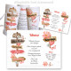 menu rond pancartes rose
