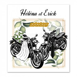 Faire-part mariage moto 