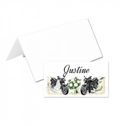 24 porte-noms mariage moto