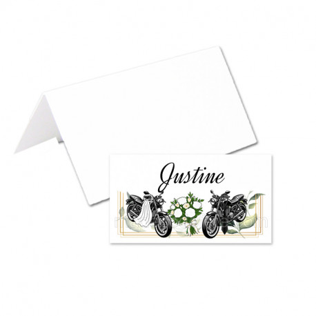 24 porte-noms mariage moto