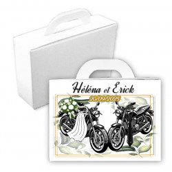 Valise à dragées mariage moto