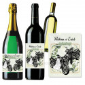 Etiquettes bouteille thème mariage moto X 2