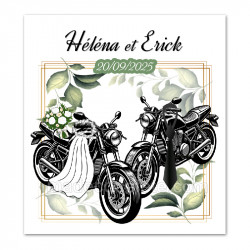 Faire-part mariage moto 