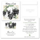 Faire-part mariage moto personnalisé