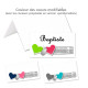 24 porte-noms internet couleurs coeurs modifiables