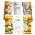 Menu rond  Madras Jaune