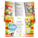 Menu rond Guyane madras jaune