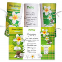 Menu rond  Madras vert