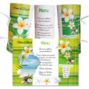 Menu rond  Madras Guyane vert