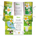 Menu rond  Madras Martinique vert