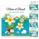 Faire-part madras bleu