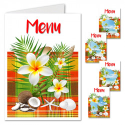 Menu madras rouge