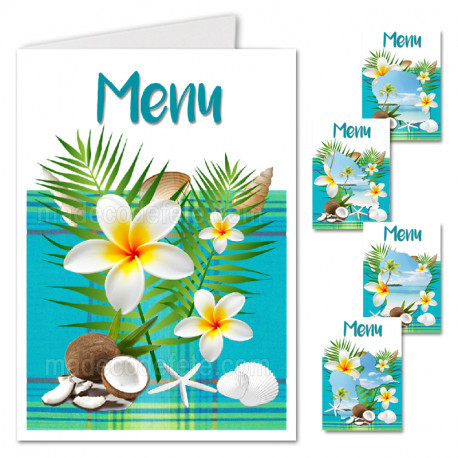 Menu madras bleu